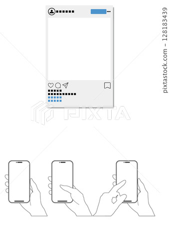 智慧型手機和SNS螢幕 智慧型手機和SNS螢幕 128183439