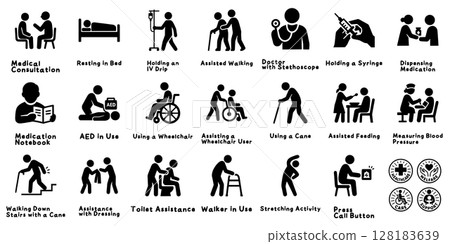Medical and Welfare Pictogram I 128183639