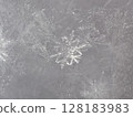 macro snowflake ice crystals present natural 128183983