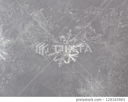 macro snowflake ice crystals present natural 128183983