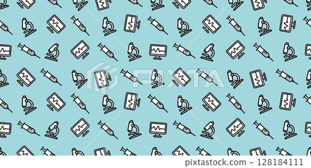 Medical icon seamless pattern/background material Medical icon seamless pattern/background material 128184111