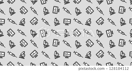 Medical icon seamless pattern/background material 128184112