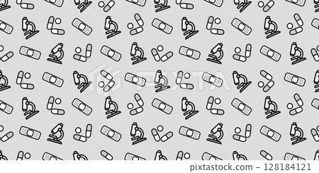 Medical icon seamless pattern/background material 128184121