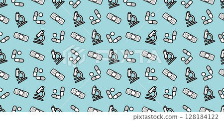 Medical icon seamless pattern/background material Medical icon seamless pattern/background material 128184122