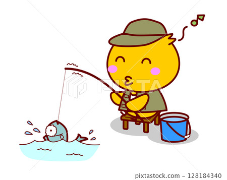 Fishing chick Fishing chick 128184340