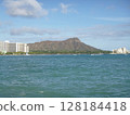 Diamond head seen from the sea 128184418