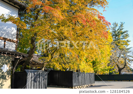 Kakunoda samurai house style street 128184526