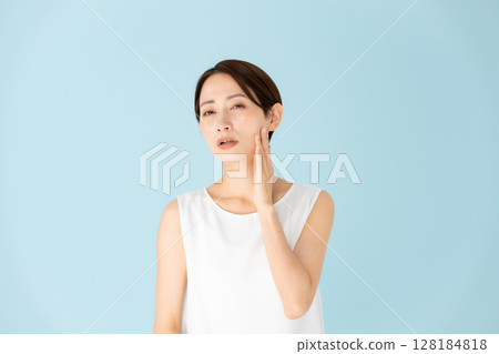 女人，休閒，皮膚護理，煩惱 128184818