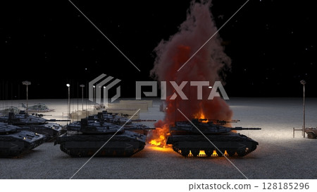 Military camp 128185296