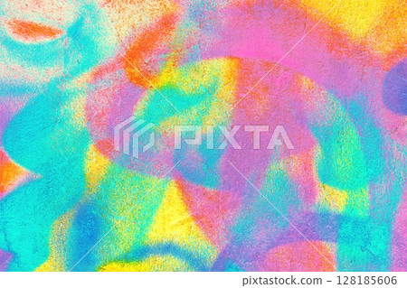 Vibrant Pastel Chalk Texture in Neon Pink, Blue, Yellow for 80s, Acid Design Vibrant Pastel Chalk Texture in Neon Pink, Blue, Yellow for 80s, Acid Design 128185606