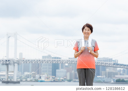 Senior female portrait Senior female portrait 128186612