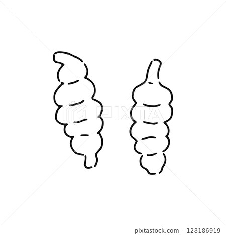 牛蒡線描 牛蒡線描 128186919