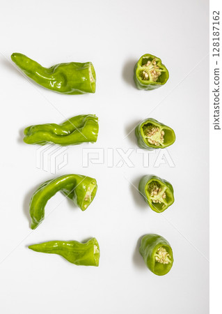 Stock photo of sweet peppers similar to bell peppers: Vegetables with interesting shapes 128187162