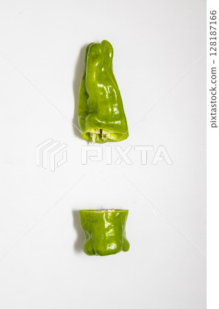 Stock photo of sweet peppers similar to bell peppers: Vegetables with interesting shapes Stock photo of sweet peppers similar to bell peppers: Vegetables with interesting shapes 128187166