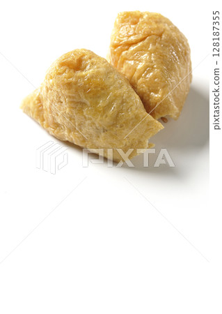 Inari sushi photographed on a white background 128187355