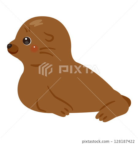海獅的側面插圖 128187422