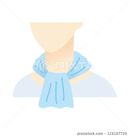 Summer items: Cool towel illustration Summer items: Cool towel illustration 128187720