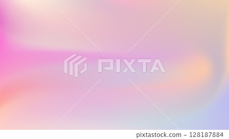 Light pink gradient iridescent background. Rainbow colored 128187884