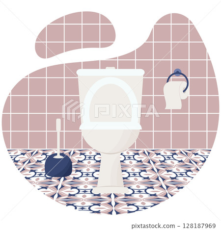 home interior. toilet 128187969