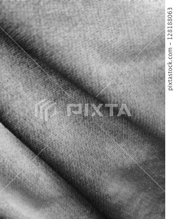 Abstract Denim Fabric Texture, Gray Cotton Material Seamless Pattern Background, Detailed Surface 128188063