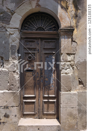 ragusa ibla sicily old door detail 128188335