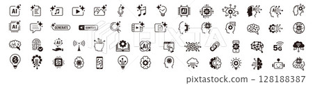 Generative AI icon 128188387