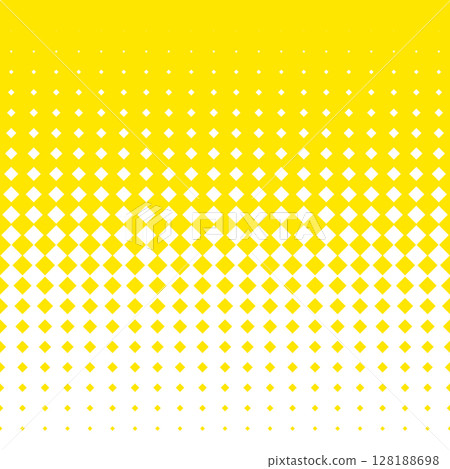 Background material with a series of large and small diamond shapes, gradation texture, yellow 128188698