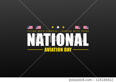 Bold Typography Banner for National Aviation Day Bold Typography Banner for National Aviation Day 128188922