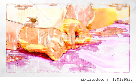 sketch sketch style sew needle thread kimono Japanese sewing hand sewing sewing handmade sketch sketch style sew needle thread kimono Japanese sewing hand sewing sewing handmade 128189833