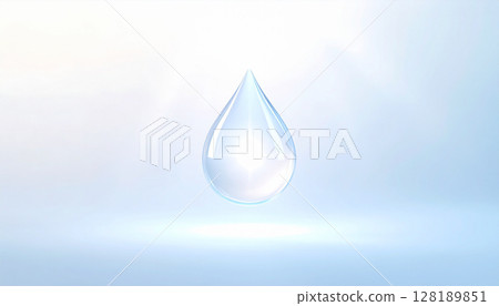 水滴落入水中 128189851