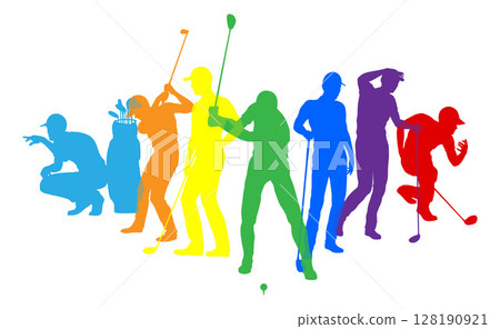 Golfers Golfing Silhouette Golf People Silhouettes Golfers Golfing Silhouette Golf People Silhouettes 128190921
