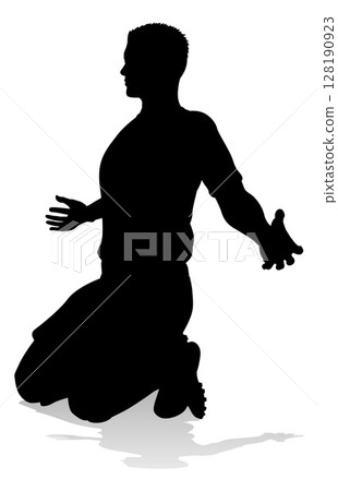 Soccer Football Player Male Silhouette Man 128190923