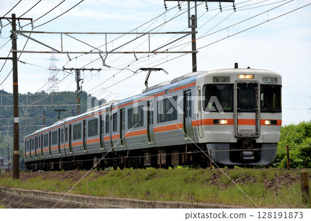 東海道線運行的普通列車313系4節車廂 128191873