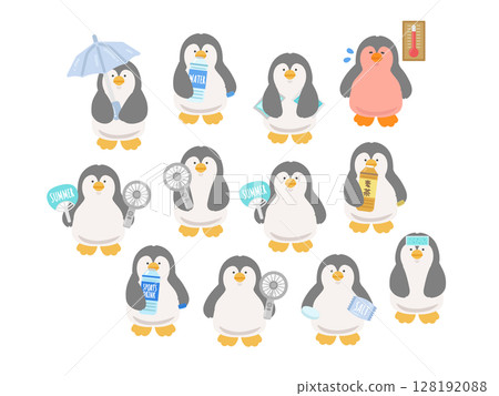 企鵝中暑預防插圖集 128192088