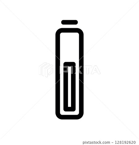 Single Battery Level Indicator Showing Charge or Fill Status 128192620