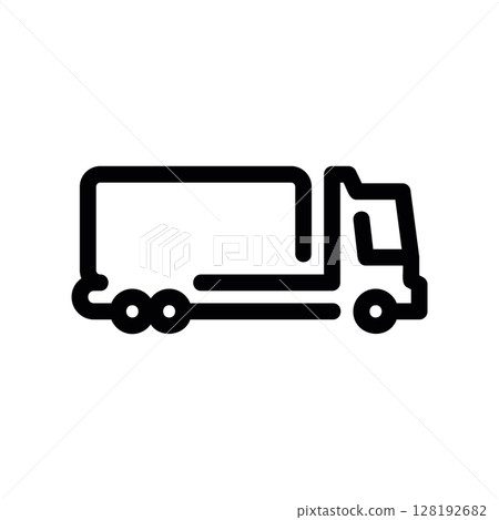 Delivery Truck for Road Transport and Logistics Services on Highway Delivery Truck for Road Transport and Logistics Services on Highway 128192682