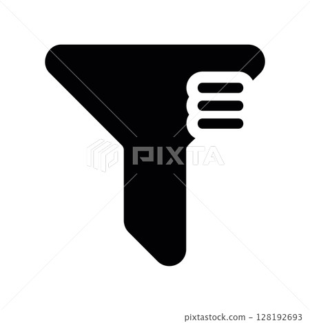 Filter Tool Icon with Adjustment or Settings Button 128192693