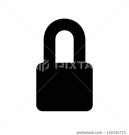 Secure Padlock Icon, Symbolizing Security, Lock, and Protection Secure Padlock Icon, Symbolizing Security, Lock, and Protection 128192715