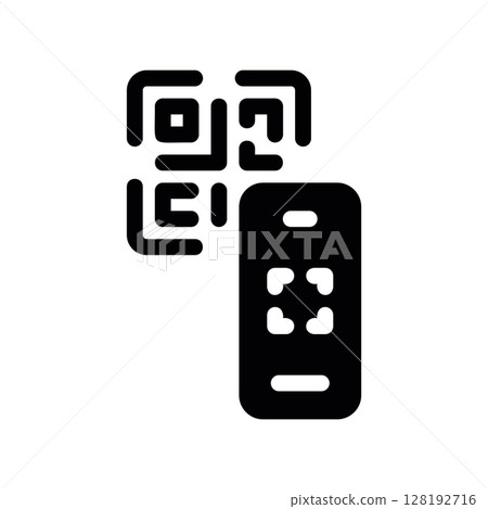 Smartphone with QR Code and Remote Control Interface for Connectivity Smartphone with QR Code and Remote Control Interface for Connectivity 128192716