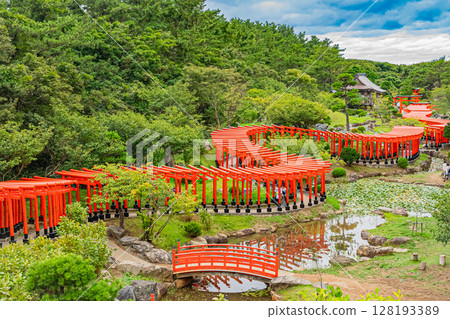 Scenery of Takayama Inari Shrine, Aomori Prefecture 128193389