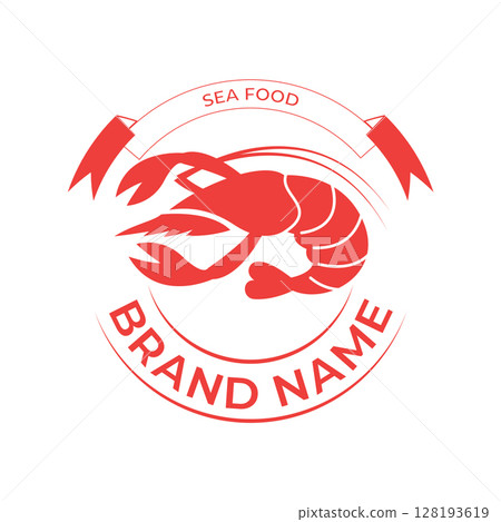 Vintage lobster logo Vintage lobster logo 128193619