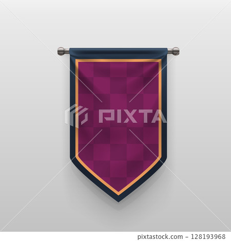 royal multicolor flag front view on white 128193968