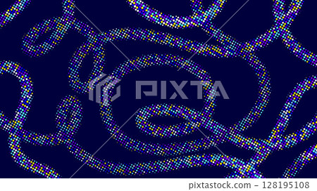 Abstract background withcolorful dotted flowing lines and curves Abstract background withcolorful dotted flowing lines and curves 128195108