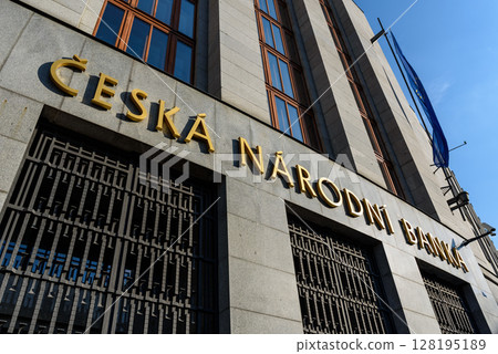 Headquarters of Czech National Bank, Ceska narodni banka - CNB, central bank of Czechia, in Prague, Czech Republic Headquarters of Czech National Bank, Ceska narodni banka - CNB, central bank of Czechia, in Prague, Czech Republic 128195189