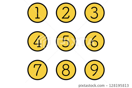 Password lock, burglary prevention and home security icons 128195813