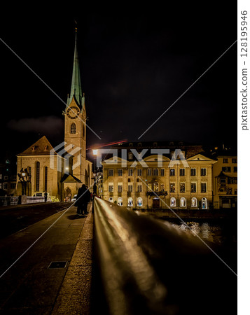 Stunning Zurich ciryscape at the night Stunning Zurich ciryscape at the night 128195946