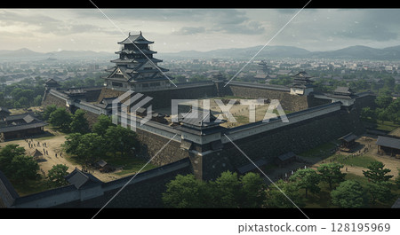 日式城堡 日式城堡 128195969