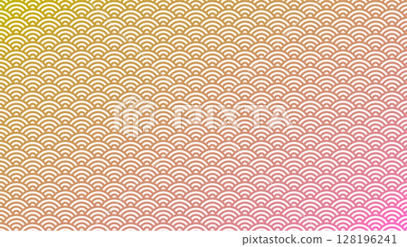 Seigaiha Japanese style background wallpaper orange 128196241
