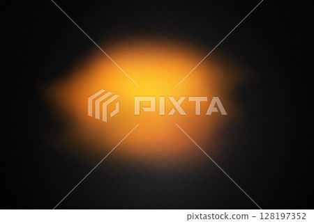 Color smoke effect background. Realistic decorative fog in the air, vapor, creeping smoke puff. Layout of cloudy smog. Transparency vector illustration 128197352