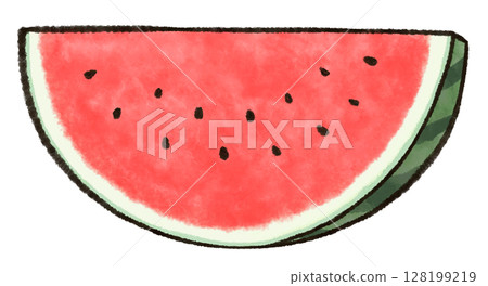 Watercolor style red watermelon illustration Watercolor style red watermelon illustration 128199219